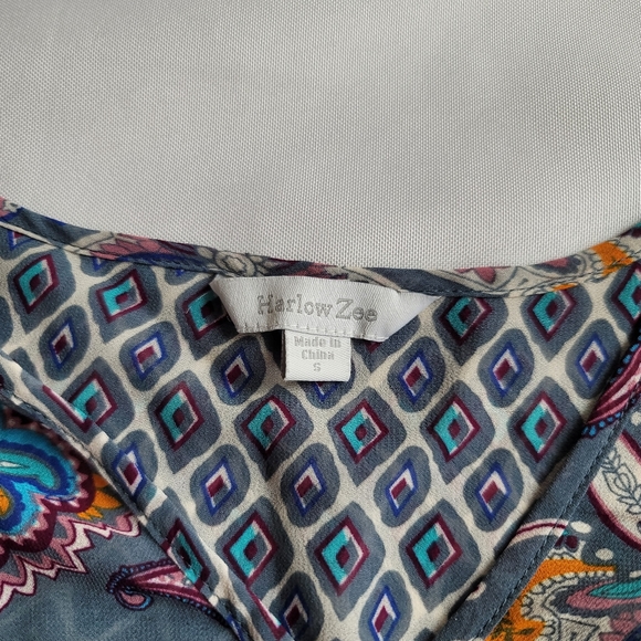 Sheer Tunic Blouse - size S - Picture 5 of 11